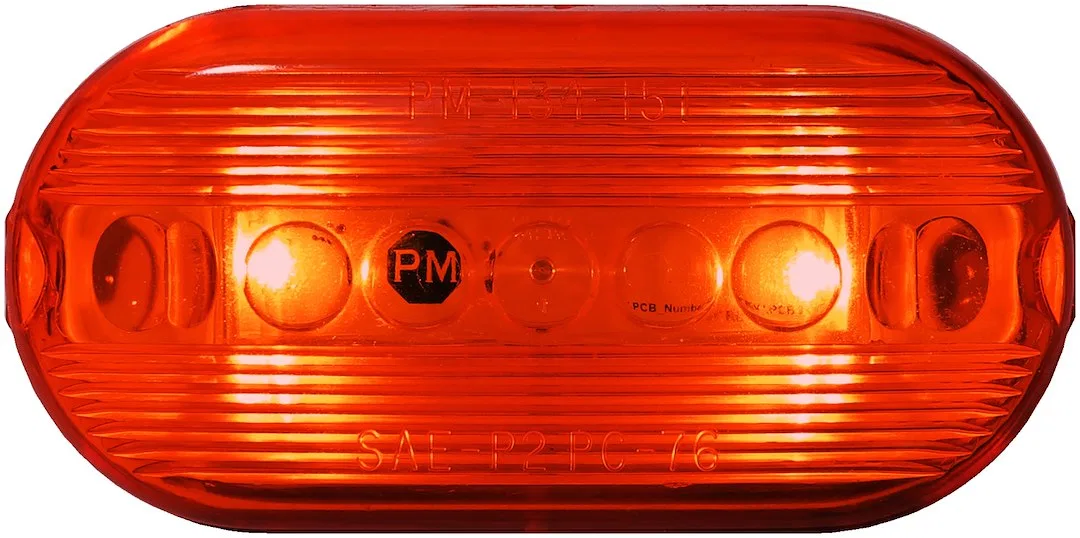 35R-MV – PETERSON MFG Clearance Light, LED Oval 4 Inch Length x 2 Inch Width x 1.09 Inch Height Red Lens Surface Moun...